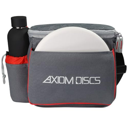Axiom Discs Cell Disc Golf Starter Bag (Choose Your Favorite Color) - color: Dark Gray/Red