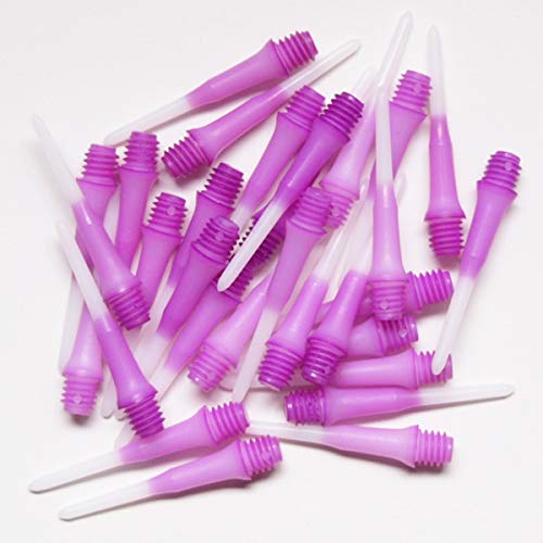 Lstyle Dart Tips: Original Lippoint - Soft Tip Dart Points - 2BA Thread - Regular Length - 2 Tone Purple 2 Pack - color: Purple 2-Tone