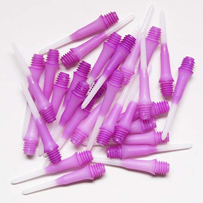 Lstyle Dart Tips: Original Lippoint - Soft Tip Dart Points - 2BA Thread - Regular Length - 2 Tone Purple 2 Pack - color: Purple 2-Tone