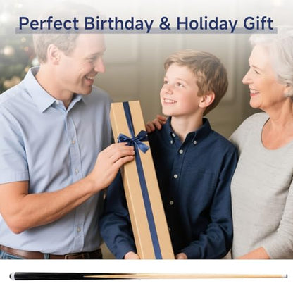 2-Piece Pool Cue Stick – 36″/42″/48″/58″ Wooden Billiard Cues, Standard & Heavy Options, 13mm Tip, Set of 2 or 4 – Beginner & Family Friendly - size: 36" set of 2