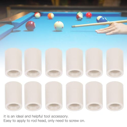 40 Pcs 13mm Pool Cue Ferrules – Fiber Billiard Cue Ferrules Slip on Snooker Pool Stick Tips Replacement Parts - size: 0.8"