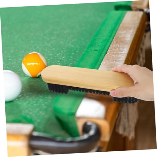 POPETPOP 3pcs Billiard Table Brush Set Pool Table Cleaning Brushes for Felt and Rail Maintenance Soft Bristles for Billiards Supplies