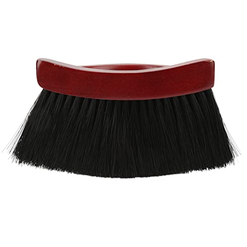 Pool Table Brush with Soft PVC, Billiard Table Cleaning Brush, Arc Shaped Rail Corner Cleaner with Ergonomic Pine Wood Handle for Felt Cloth Maintenance