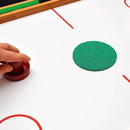 Baluue 10pcs Round Air Hockey Pads Ice Hockey Pusher Pad Air Hockey Game Accessories - size: 9.5X9.5X0.2CM