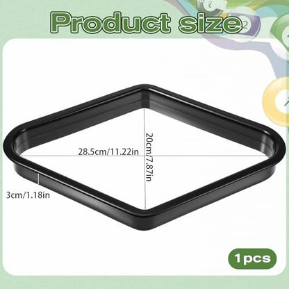 Black Billiards 9 Ball Pool Table Triangle Rack 9-Ball Diamond Pools Ball Racks Plastic Triangle Rack for 2-1/4" Pools Balls Pool Table Accessories