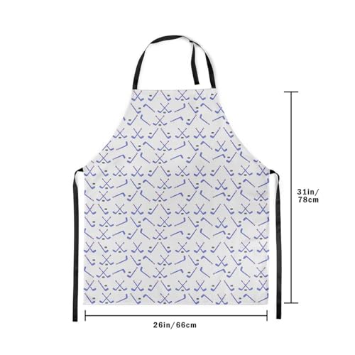 Manfei Volleyball Kids Kitchen Apron - color: Blue White
