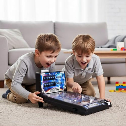 Table Electronic Pinball Game, Action and Reflex Game for Children and familiy, Pinball Machine with Lights & Sounds, for Family Kids and Adults