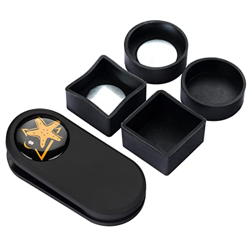 CRICAL Pool Cue Chalk Holder Magnetic Pool Chalk Holder Portable Billiard Holder Round - color: Yellow