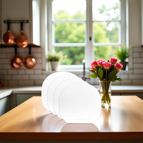 Jinshining 4 Pcs Transparent Table Tennis Rackets Adhesive Protective Film Adhesive Protective Film for Table Tennis Rubber Protector Table Tennis Rackets Maintenance Cover Table Tennis Accessories
