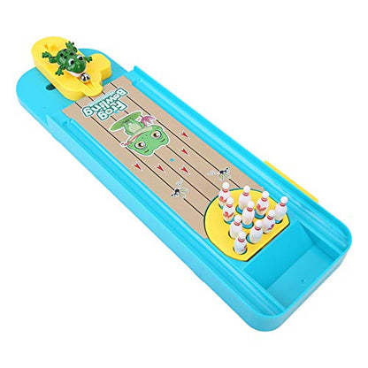 Entertainment Table Bowling Toys Mini Desktop Bowling Game Set Suitable for Children Adults Office Stress Relief Lightweight Portable Plastic Pictured As Picture