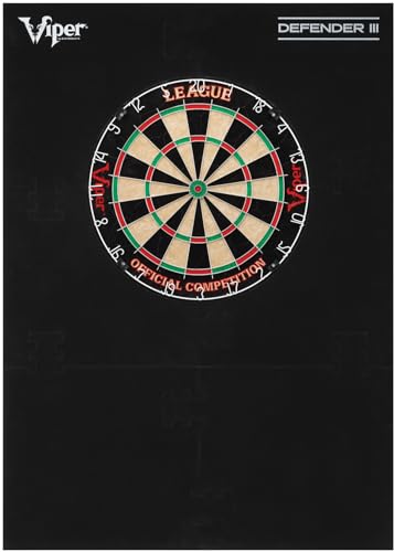 Viper League Sisal Dartboard and Viper Wall Defender III
