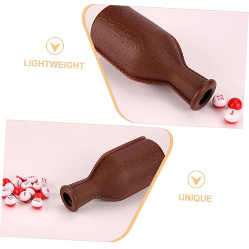 2pcs Portable Plastic Billiard Dice Set Shaker Bottle Fun Party Props for Billiard Games Pool Rooms and Entertainment