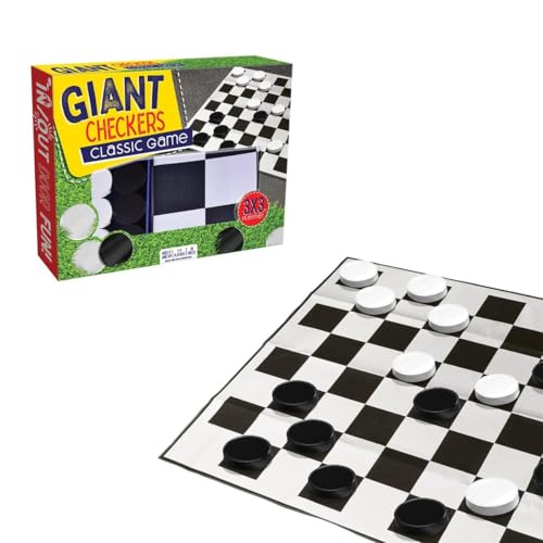 Anker Play Giant Checkers IndoorOutdoor Game, Yellow