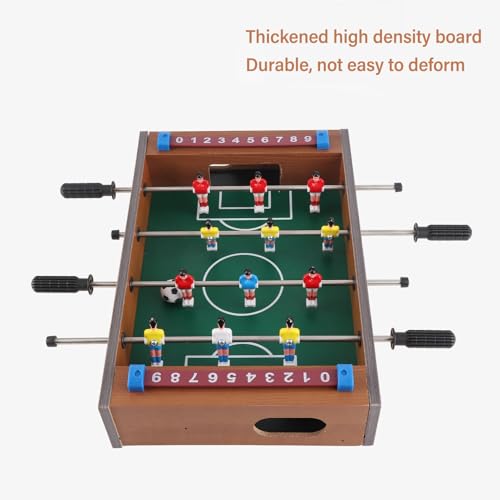 Mini Table Top Foosball Game,Kids Table Football Game Set with 2 Balls Interactive 4 Rows Table Soccer for Adults Kids,Indoor Outdoor Entertainment Bars Parties Football Gifts