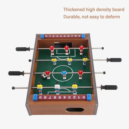 Mini Table Top Foosball Game,Kids Table Football Game Set with 2 Balls Interactive 4 Rows Table Soccer for Adults Kids,Indoor Outdoor Entertainment Bars Parties Football Gifts