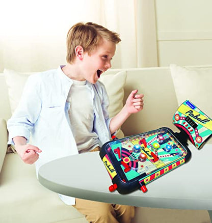 LEXiBOOK Table Electronic Pinball, Action and Reflex Game for Children and Family, LCD Screen, Light and Sound Effects, JG610 - style: Retro