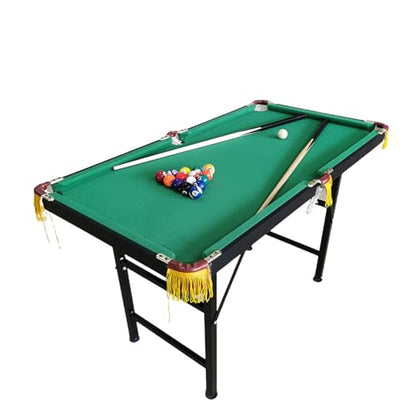 All Weather Pool Tables Pool Tables for Adults Full Size with 2 Cue Sticks 16 Balls Rack 2 Chalks1 Brush Portable Compact Folding Pool Game Table for Kids Adults Family