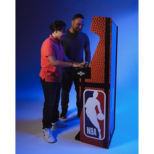 ARCADE1UP NBA Jam Deluxe 2-Player Control Panel Arcade Machine, Built for Your Home, 5 Foot Tall Cabinet with 3 Classic Games