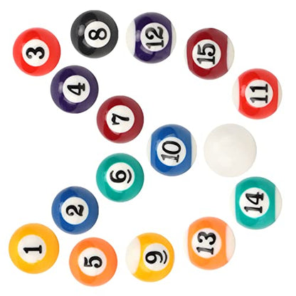 Mini Ecofriendly Resin Billiard Ball Set for Children Pool Table Accessory for Game Rooms and Bars