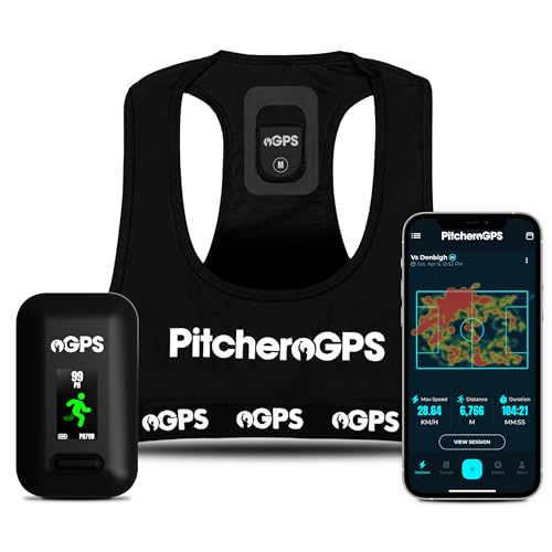 PitcheroGPS Soccer Tracker & Vest - Tracks 18 Key Performance Metrics - Includes 60 Days Subscription. Soccer Training Equipment for Performance & Fitness Tracking (Youth Small) - size: Youth Small