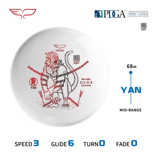 Yikun Disc Golf Midrange | PDGA Approved | Stable Discs | 165-170g | Versatile Midrange Perfect for Outdoor Games & Competition