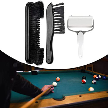 Billiard Table Brush Set, Pool Tables Cleaning Corner Anti Scratched Tools Armrest Brush and Billiard Table Brush (Style a) - color: Style a