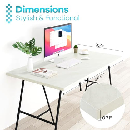 Kaboon Universal Tabletop 36"x20", Solid One-Piece Melamine Table Top,Floating Desk RV Table DIY, Home and Office Countertop, Sea Salt - color: Sea Salt, size: 36x20