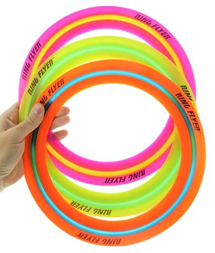JA-RU Air Max Grip Ring Flyer Frisbee Round Flying Disc Toy Professional 1029-1A (Pack of 2) - size: 11.5" x 8.5" (Pack of 2)