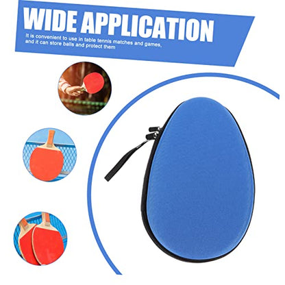 Toddmomy Table Tennis Paddle Bag Storage Case Ball Pocket Lightweight Compact Design for and Protection of Rackets and Balls