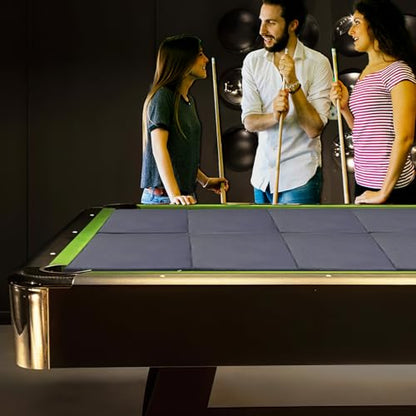 Pool Table Insert Mat for Pool Table Protection Billiard Table to Dining Table Foldable Removable Foam Mat with Zipper, Black