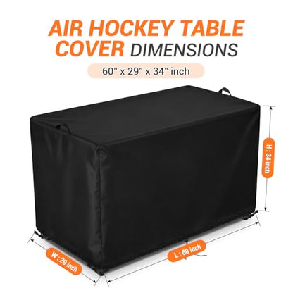 Air Hockey Table Cover Dustproof Table Top Air Hockey Cover for Home Game Room - size: 59.5"L x 28.5"W x 35"H