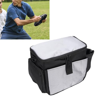 Disc Golf Bag, Starter Bag, Disc Carrier with Detachable Adjustable Shoulder Strap & Multiple Pockets, Ideal for Discs, Accessories & Essentials