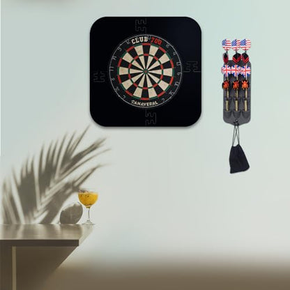 Extguds Dart Display & Stand - 12 Tip Dart Holder, Storage Bag, Mounting Accessories & Sharpening Tool