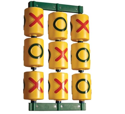Gorilla Playsets 07-0010 Tic Tac Toe Spinner Activity Panel for Swing Sets, Yellow