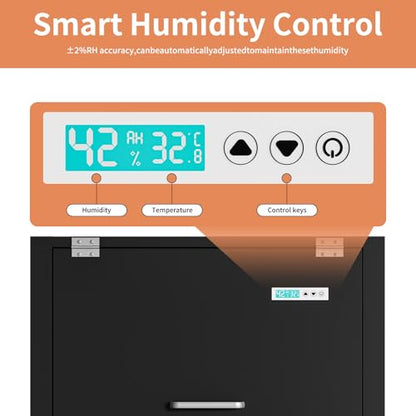 3D Printer Filament Storage Stand Rack with Dehumidifier| 3-Tier All-in-One Organizer with Tool Mounts, Dual Spool Holders | Compatible with Most 3D Printers (100LBlack) - color: 100lblack
