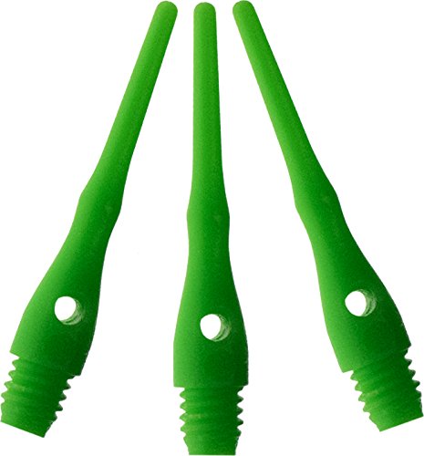 Viper Dart Accessory: Tufflex III 2BA Thread Soft Tip Dart Points (100 and 1000 Packs) - color: Neon Green, size: 1000 Pack
