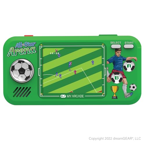 My Arcade All Star Arena Pocket Player- Sports Game Console with 307 Retro Games, Basketball, Soccer, Baseball