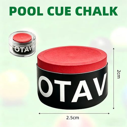 OTAVILEM Billiard Cue Chalk,Premium Pool Cue Chalk Billiard Pool Stick Chalk Billiards Chalk - color: Red