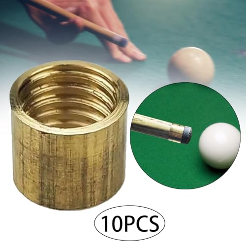 10 Pieces Billiard Cue Ferrules Billiard Stick Ferrule Snooker Pool Repair Parts Snooker Pool Cue Ferrules for DIY Billiard - size: 11mm