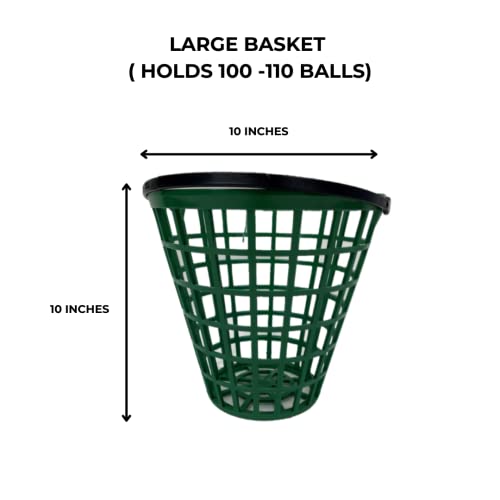 Basket - Range Ball - color: Black, size: Large (100-110 Capacity)