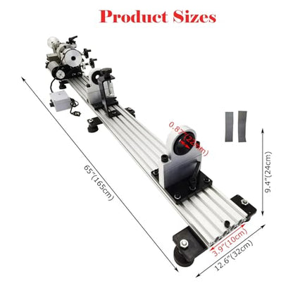 110V Billiard Cue Repair Machine, Pool Cue Lathe Repair Machine Single Track Multi-Function Snooker Cue Fixing Kit 0-2000rpm for Hall/Home/Club 450W