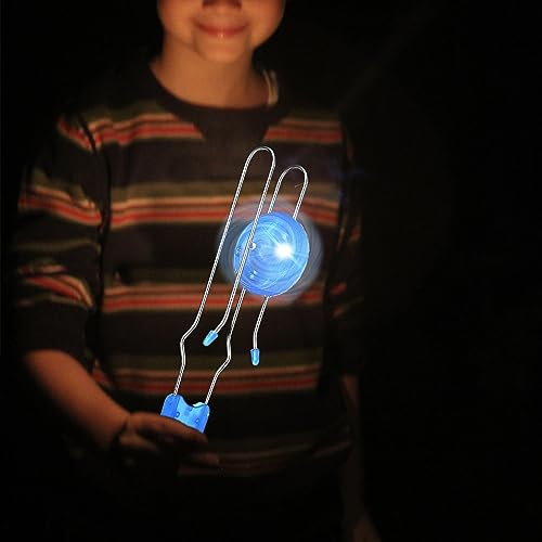 Jishi Retro Magic Rail Twirler Toy 3-Pack LED Light Up Glow Gyro Wheel Magnetic Yoyo Toys, Nostalgia Classic Vintage Gifts Party Favors for Kids Ages 3+ Year Old Boys Girls Christmas Stocking Stuffers - style: Straight