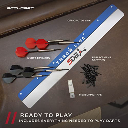 Accudart SDBA1 and SDBC4 Electronic Soft Tip Smart Dartboard with Online Game Play