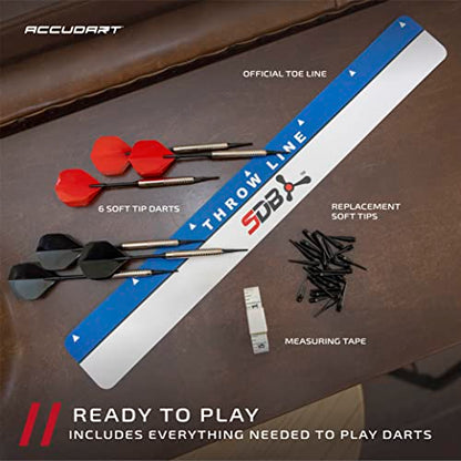Accudart SDBA1 and SDBC4 Electronic Soft Tip Smart Dartboard with Online Game Play