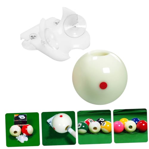 VICASKY Professional Billiard Practice Cue Ball Set 8-Ball Training Balls with Dots Pattern Sturdy Resin Material for Enhanced Aiming for Pool Players