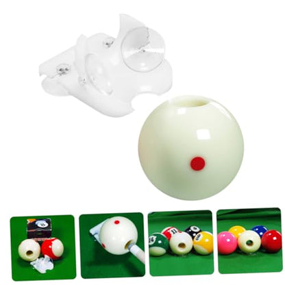 VICASKY Professional Billiard Practice Cue Ball Set 8-Ball Training Balls with Dots Pattern Sturdy Resin Material for Enhanced Aiming for Pool Players