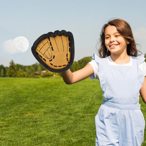 Toss and Catching Ball Game Outdoor Beach Toys for Kids Sticky Toddler Baseball Training Glove Beginner Kids Baseball Training Glove & Catching Ball Toys for 3 4 5 6 7 8 9 10 Year Old Boys Girls