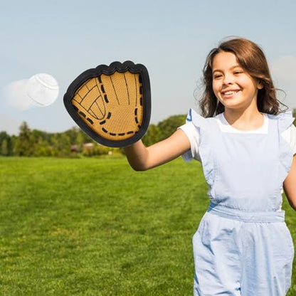 Toss and Catching Ball Game Outdoor Beach Toys for Kids Sticky Toddler Baseball Training Glove Beginner Kids Baseball Training Glove & Catching Ball Toys for 3 4 5 6 7 8 9 10 Year Old Boys Girls