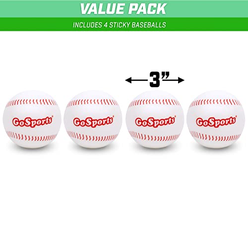 GoSports Pitch N' Stick Kids Baseball Pitching Game - Choose Between Wall Poster Game Set or 4 Replacement Sticky Ball Baseballs - style: Without Target