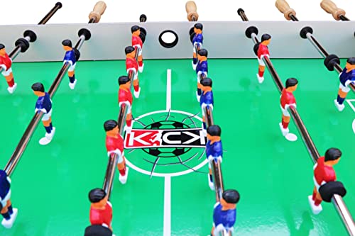 KICK Conquest 48" Foosball Table – Compact Indoor Game Table - color: Gray